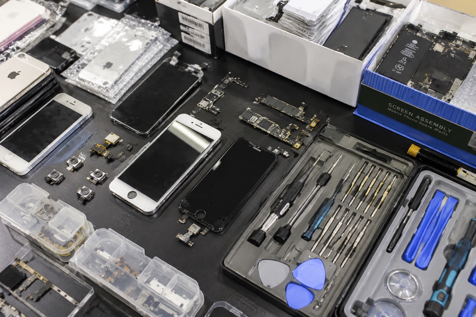Electrónica, repuestos y herramientas de reparación